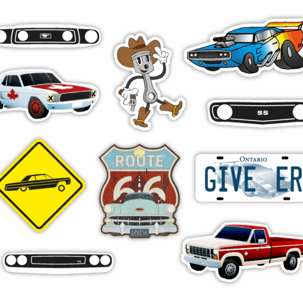 Classic Car Sticker Pack