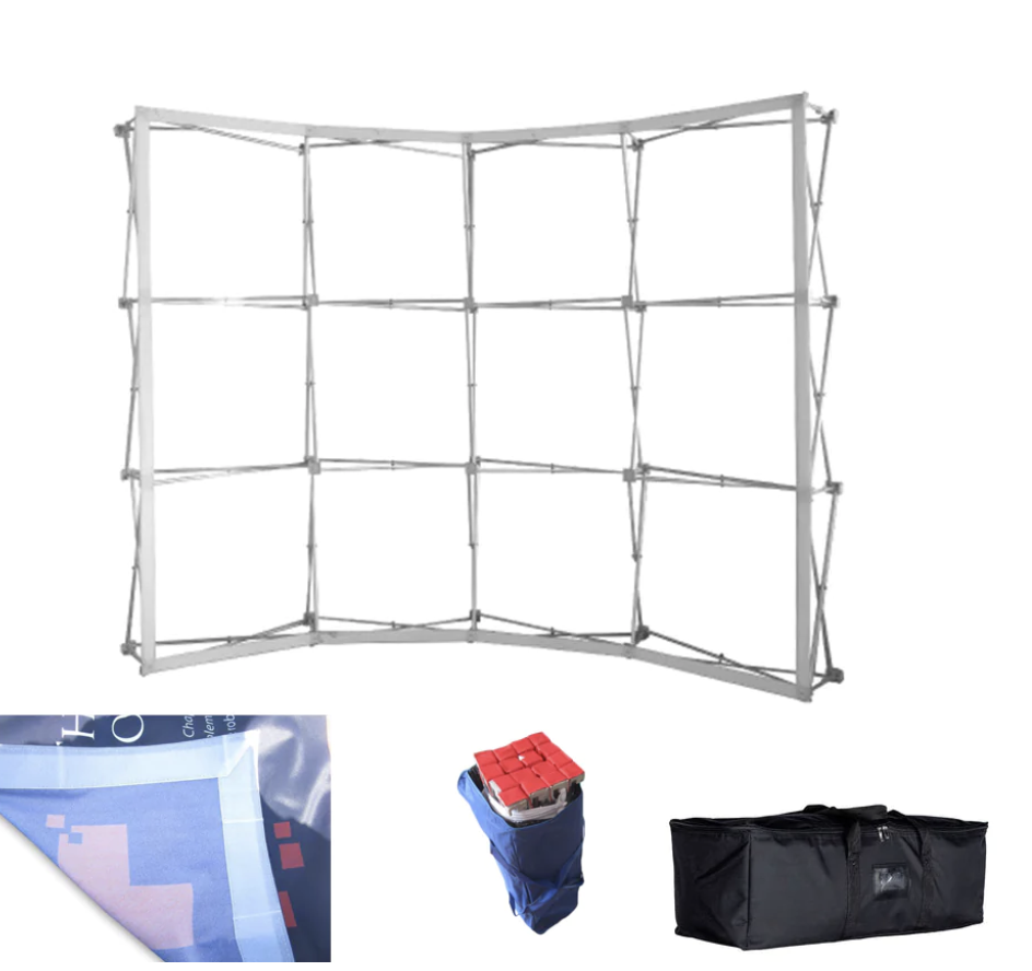 Curved wall frame