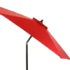 Image of a red tilted parasol